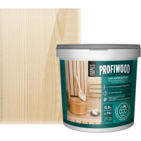 Водно-дисперсионный лак для бань и саун PROFIWOOD (антисептик; влагостойкий; полиакриловый; 0.9 кг) 6493