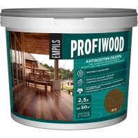Водно-дисперсионный антисептик-лазурь PROFIWOOD (декоративный; атмосферостойкий; дуб; 2.5 кг) 4003
