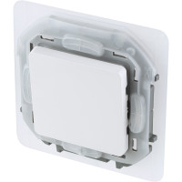 Переключатель Legrand одноклавишный IP44 Legrand Inspiria 10А 250В безвинтовые зажимы белый 673670
