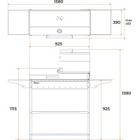 Мангал GRATAR Professional Standart BBQ PSB 3000