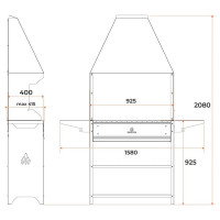 Мангал GRATAR Professional Optima ZONT POZ 3000