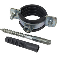 Сантехнический хомут РемоКолор шпилька + дюбель, 1, диаметр 32-35 мм 47-5-030