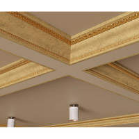 Карниз Cosca Decor 80 мм, интерьерный багет, античное золото СПБ035792