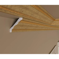 Карниз Cosca Decor 80 мм, интерьерный багет, античное золото СПБ035792