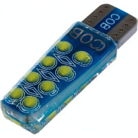 Автолампа SKYWAY диод, T10 (W5W), 12 В, 16 COB диодов, без цоколя, 1-конт., белая S08201512