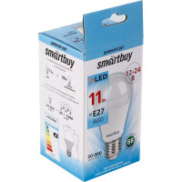 Светодиодная LED лампа Smartbuy A60_12-24В-11W00/E27 SBL-A60_12-24-11-40K-E27