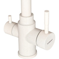 Смеситель для кухни WISENT с подводкой питьевой воды, белый W4355-3-18