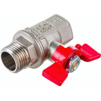 Шаровой кран VALFEX PREMIUM для воды, 1/2" ВР/НР, бабочка VF.218.NB1.012.PREMIUM