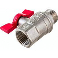Шаровой кран VALFEX PREMIUM для воды, 1/2" ВР/НР, бабочка VF.218.NB1.012.PREMIUM