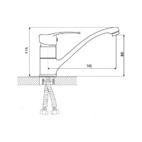 Смеситель для раковины WISENT W45215-1