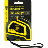 Рулетка Berger BG ударопрочная, с автостопом, 3м, 19мм BG1757