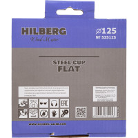 Чашка шлифовальная Hilberg 125 Wood Master Flat 535125
