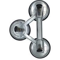 Алюминиевая зажимная тройная присоска для плитки и стекла TRIO-DIAMOND, 118 мм 282003