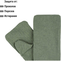 Брезентовые рукавицы TDM ELECTRIC одинарный наладонник, 420 г/м, 1 пара, серия "Искра" SQ1016-0511