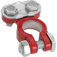 Клемма Alca для АКБ + под планку свинец красная в блистере 509110