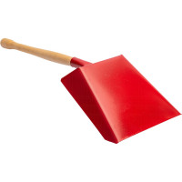Хозяйственный совок РемоКолор металлический, деревянная ручка, 25 см 61-1-011