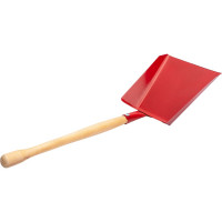 Хозяйственный совок РемоКолор металлический, деревянная ручка, 25 см 61-1-011