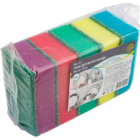 Губки для мытья посуды РемоКолор, 100x60x30 мм, 5 шт. 20-6-111