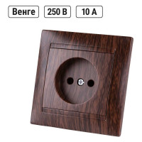 Розетка TDM ELECTRIC 2П 10А 250В венге Лама SQ1815-0422
