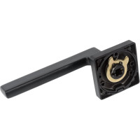 Ручка дверная алюминиевая черный Вантаж V53BL AL