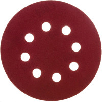 Круг шлифовальный перфорированный, 8 отверстий, 125 мм, P800, 5 шт Росомаха 438800