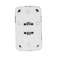 Розетка двойная TDM ELECTRIC слоновая кость 2П открытой установки IP20 10А, серия "Дача" Народная SQ1824-0022