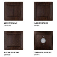 1-клавишный выключатель TDM ELECTRIC 10А венге Лама SQ1815-0401