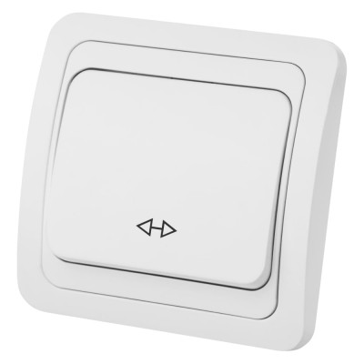 1-клавишный перекрестный выключатель TDM ELECTRIC 10А белый Валдай SQ1804-0041