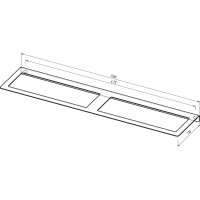 Настенный держатель-органайзер для мотков скотча EMBODIMENT черный EMB-WOPW-L-B