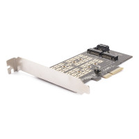 Адаптер AgeStar PCI-E для M.2 SATA SSD+M.2 NVME SSD Card, AS-MC02