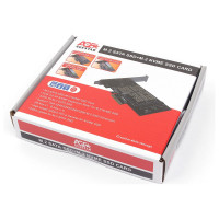 Адаптер AgeStar PCI-E для M.2 SATA SSD+M.2 NVME SSD Card, AS-MC02
