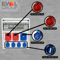 Щит с розетками навесной COMBOX ULTRA 17 EVOL 0107-027-1