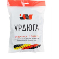 Защитная пластиковая спираль Урдюга d12мм черная пакет 2м URСП12Ч02