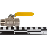 Шаровой кран MVI газовый, полнопроходной 3/4" внутренняя-наружная, ручка рычаг BV.812.05