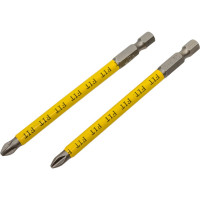 Биты кованые Профи односторонние (2 шт; PH2; 100 мм; сталь S2) FIT 57509