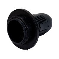 Патрон DORI Е-14 термостойкий пластик, с кольцом, черный 45847