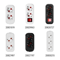 Розеточная колодка TDM ELECTRIC 2 гнезда 2П б/з 10А 250В черная серии Народная SQ1806-0422