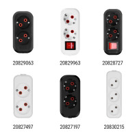Розеточная колодка TDM ELECTRIC 2 гнезда 2П+З 16А 250В белая серии Народная SQ1806-0414