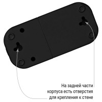 Розеточная колодка TDM ELECTRIC 2 гнезда 2П+З 16А 250В черная серии Народная SQ1806-0423