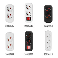 Розеточная колодка TDM ELECTRIC 2 гнезда 2П+З 16А 250В черная серии Народная SQ1806-0423