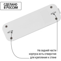 Розеточная колодка TDM ELECTRIC 3 гнезда 2П б/з 10А 250В белая серии Народная SQ1806-0416