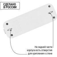Розеточная колодка TDM ELECTRIC 3 гнезда 2П+3 16А 250В белая серии Народная SQ1806-0417