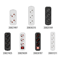 Розеточная колодка TDM ELECTRIC 3 гнезда 2П+3 16А 250В белая серии Народная SQ1806-0417