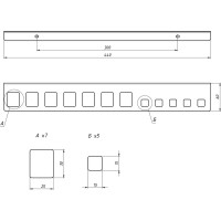 Настенный держатель-органайзер для пассатижей и плоскогубцев EMBODIMENT черный EMB-WOPL-B