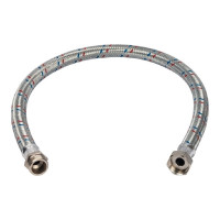 Гибкая подводка для воды OUTE 1/2", гайка-штуцер, 40 см TP56-40