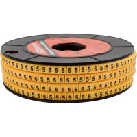 Кабельный маркер TDM ELECTRIC 2,5мм символ 5 1000 шт SQ0511-0020