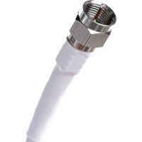 Коаксиальный кабель DORI RG-6 на F-разъёмах 5 м + переходник на TV 40880