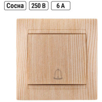 Кнопка звонковая TDM ELECTRIC 6А сосна "Лама" SQ1815-0308