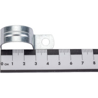 Металлическая однолапковая скоба Промрукав СМО d25-26 мм, отверстие d 6.5 мм PR08.4860