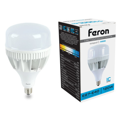 Светодиодная лампа LB-65 E27-E40 120W 6400K, FERON 38197